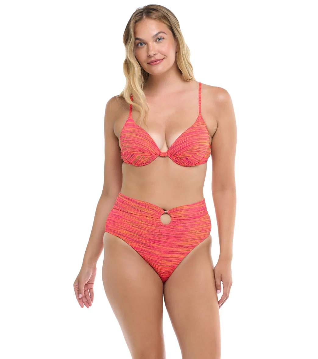 Body Glove Women's Impression Woodstock High Waisted Bikini Bottom - Image 4