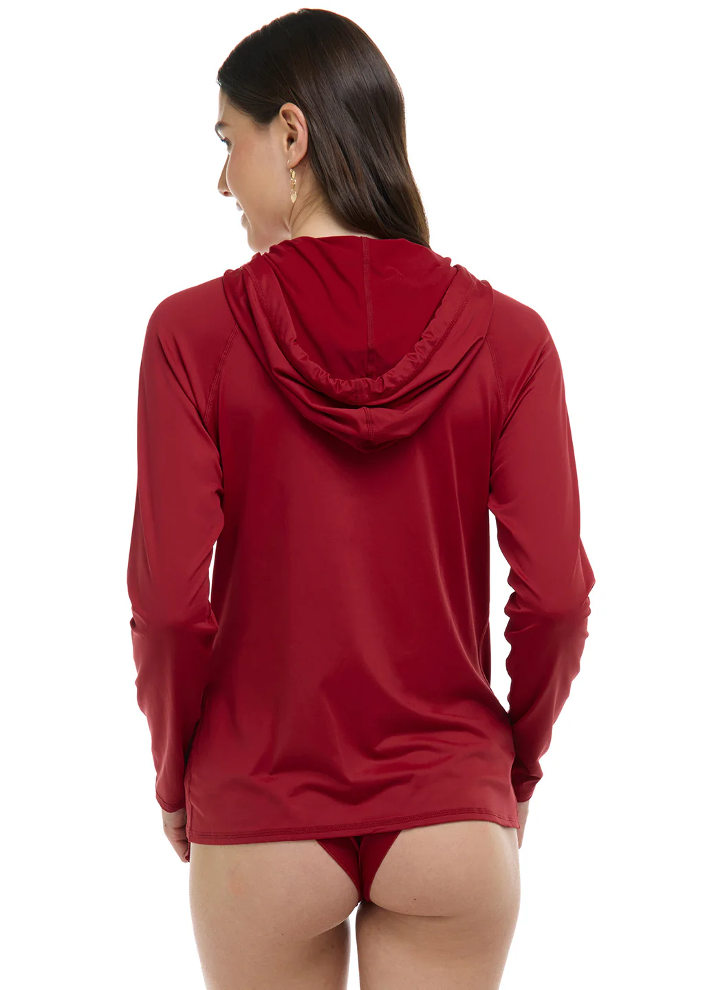 Body Glove Women's Smoothies Barbara Longsleeve UPF 50 Hooded Rash Guard - Image 13
