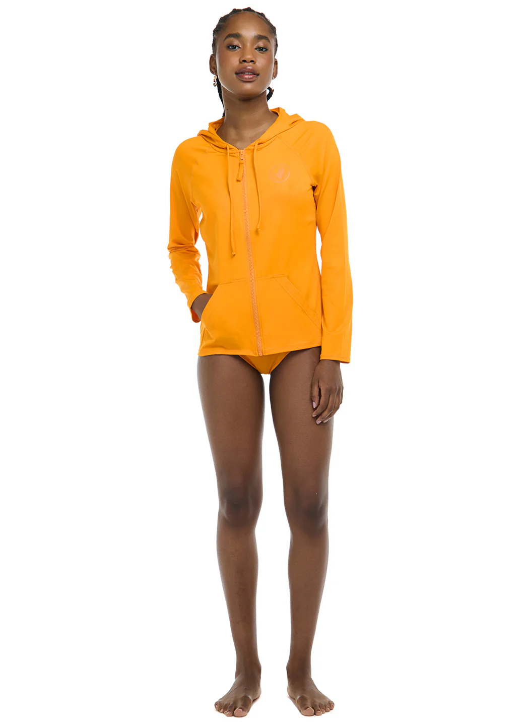 Body Glove Women's Smoothies Barbara Longsleeve UPF 50 Hooded Rash Guard - Image 22