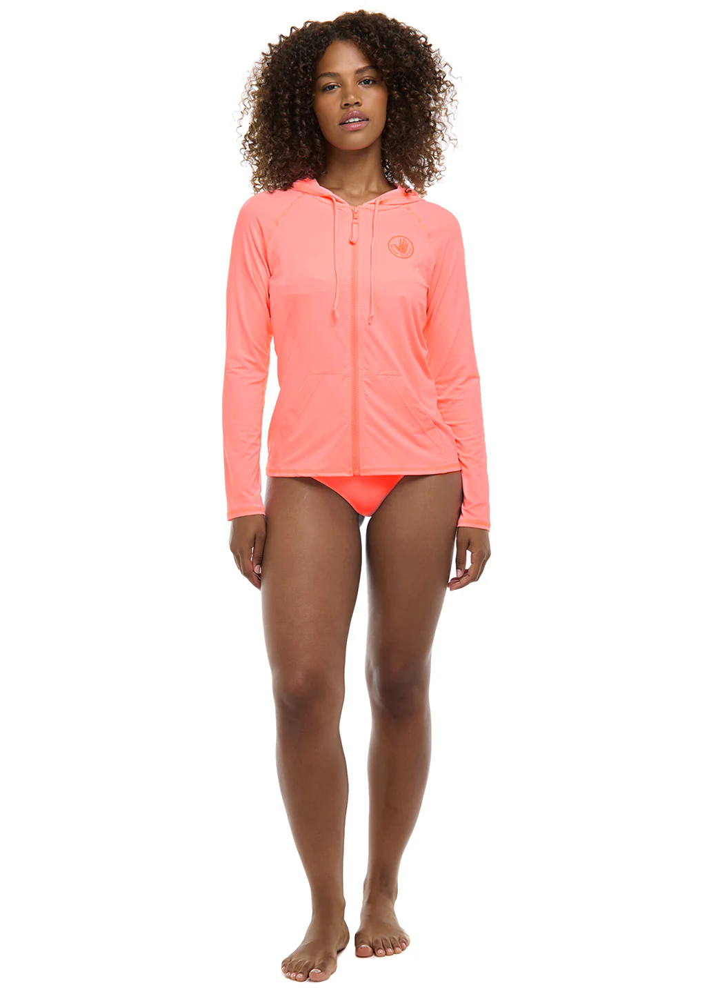 Body Glove Women's Smoothies Barbara Longsleeve UPF 50 Hooded Rash Guard - Image 70