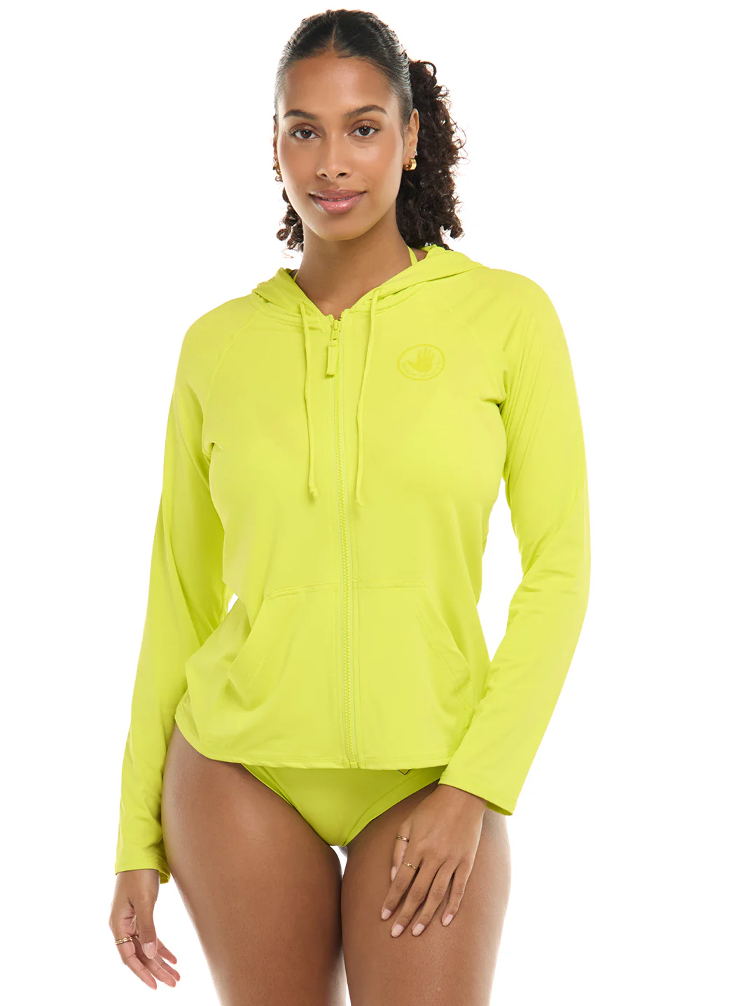 Body Glove Women's Smoothies Barbara Longsleeve UPF 50 Hooded Rash Guard - Image 82