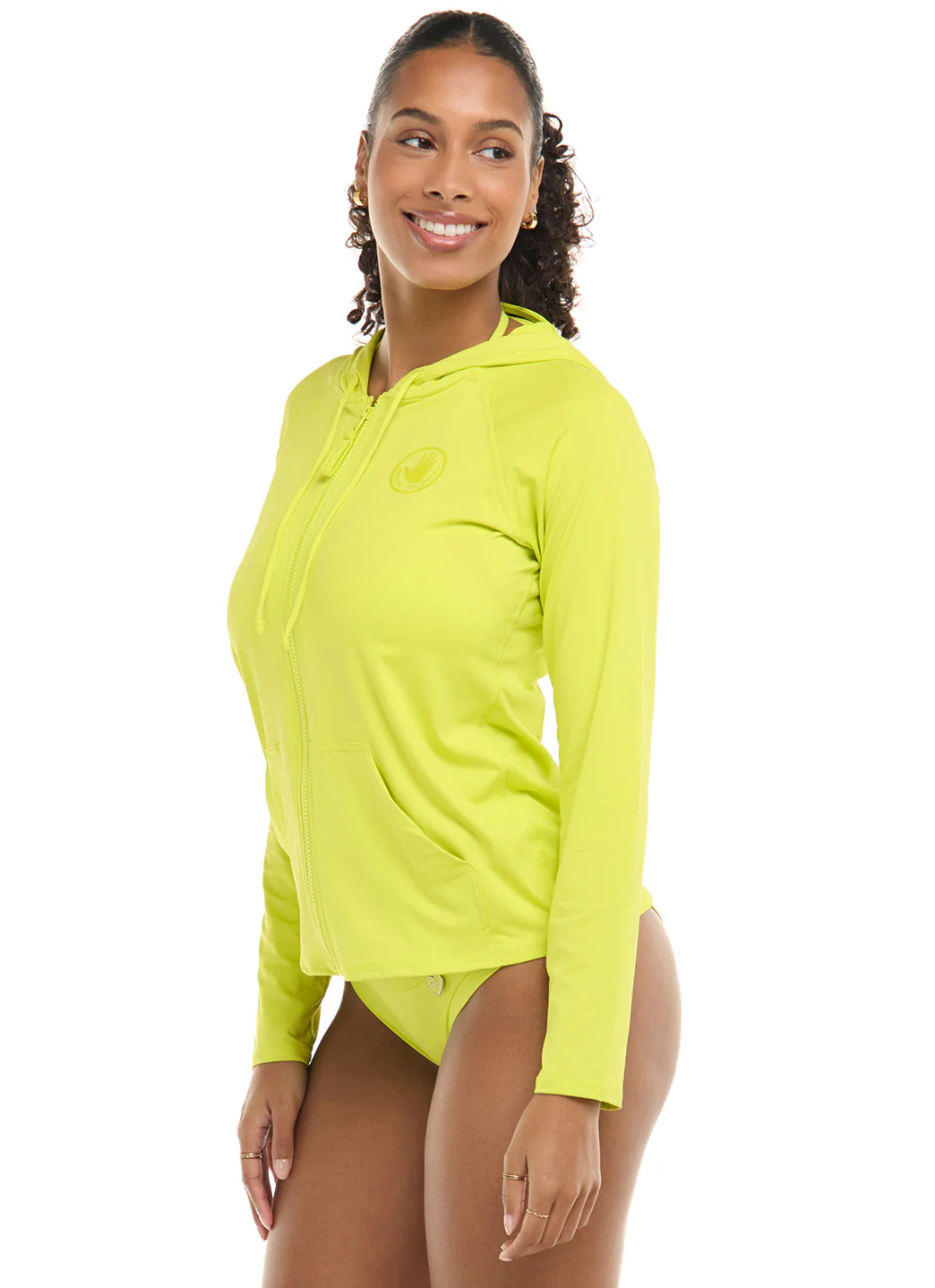 Body Glove Women's Smoothies Barbara Longsleeve UPF 50 Hooded Rash Guard - Image 84