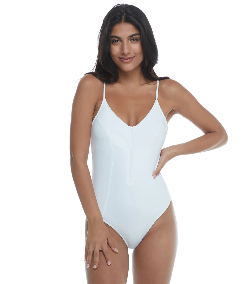 Body Glove Women's Smoothies Skylar Zip One Piece Swimsuit - Image 19