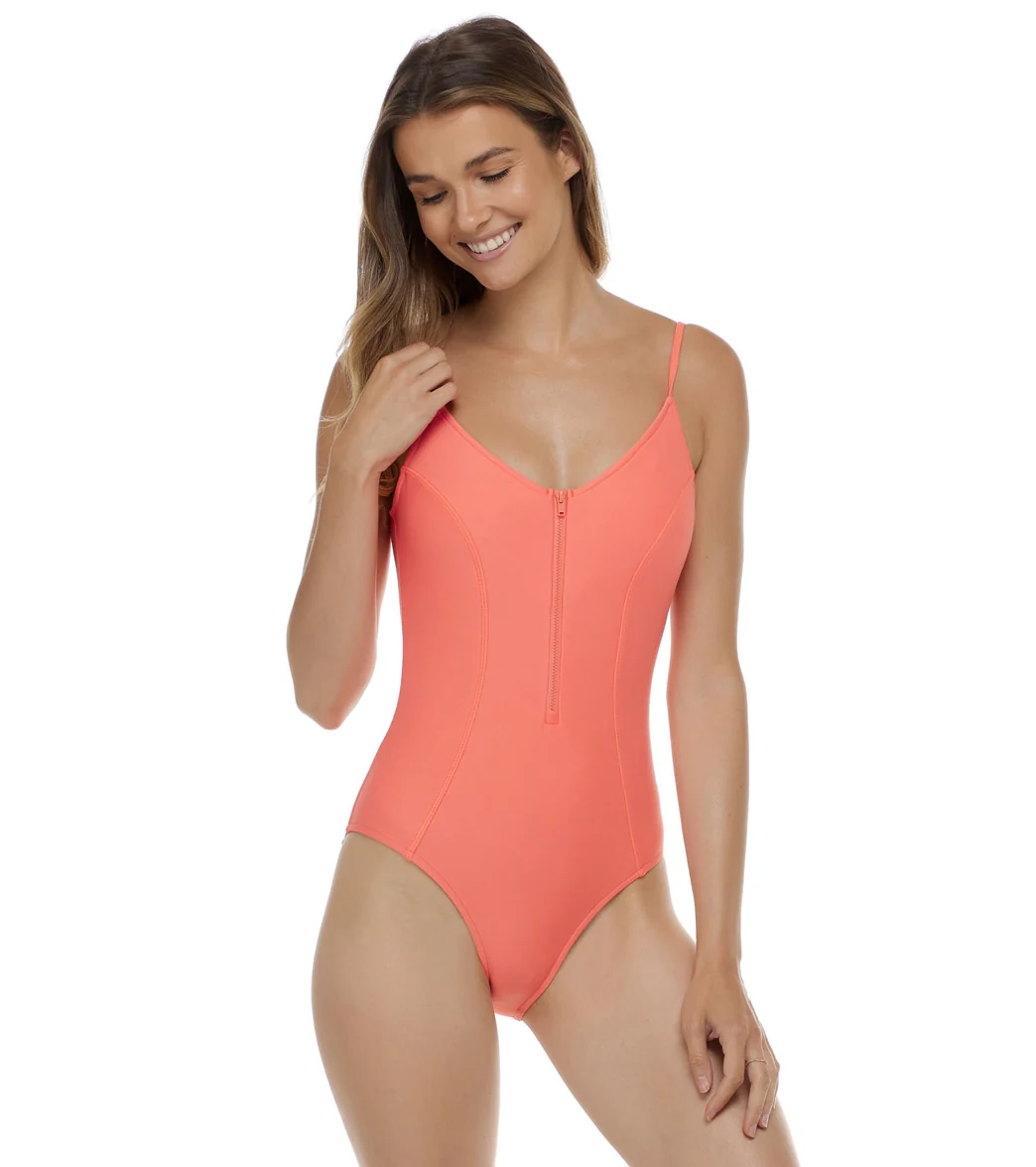 Body Glove Women's Smoothies Skylar Zip One Piece Swimsuit - Image 25