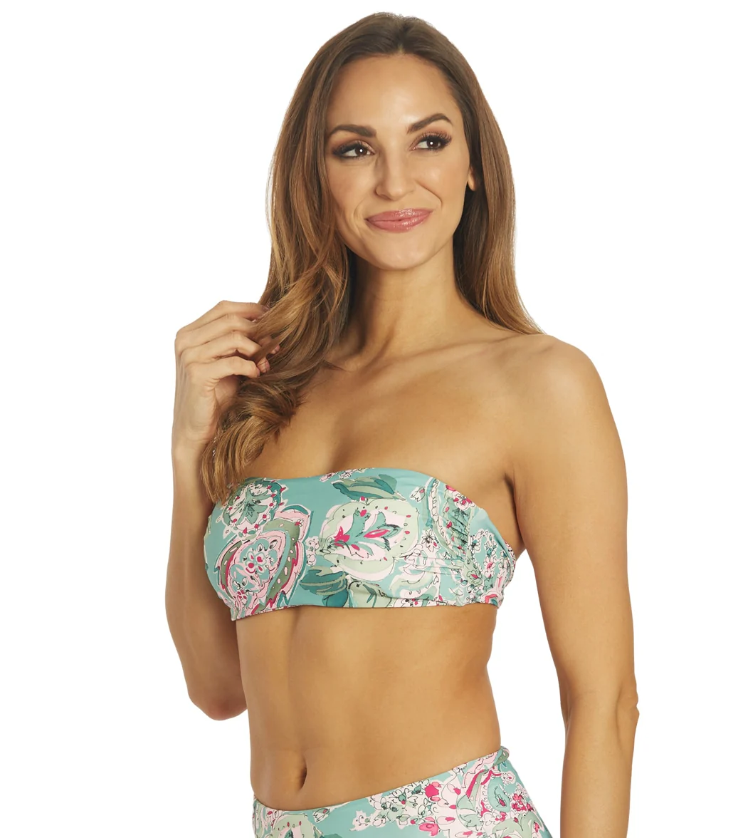 Carmen Marc Valvo Women's Bellagio Paisley Reversible Bandeau Bikini Top - Image 6