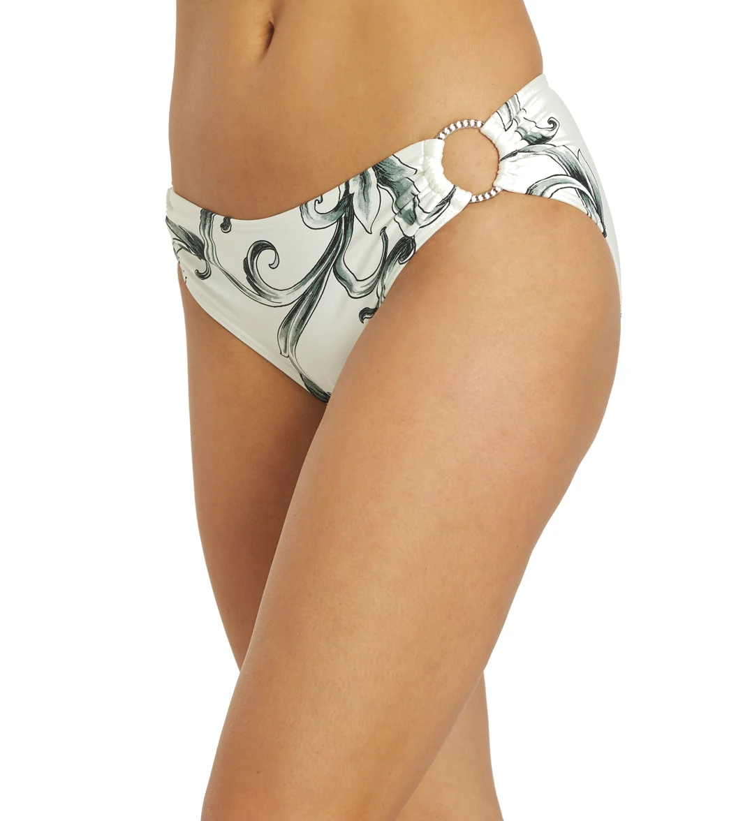 Carmen Marc Valvo Women's Castello Scroll Ring Side Bikini Bottom - Image 5