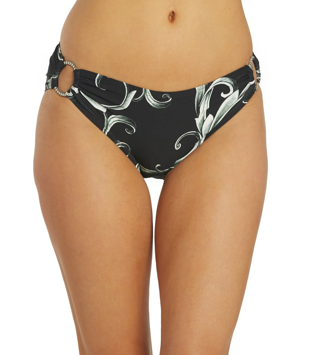 Carmen Marc Valvo Women's Castello Scroll Ring Side Bikini Bottom - Image 8
