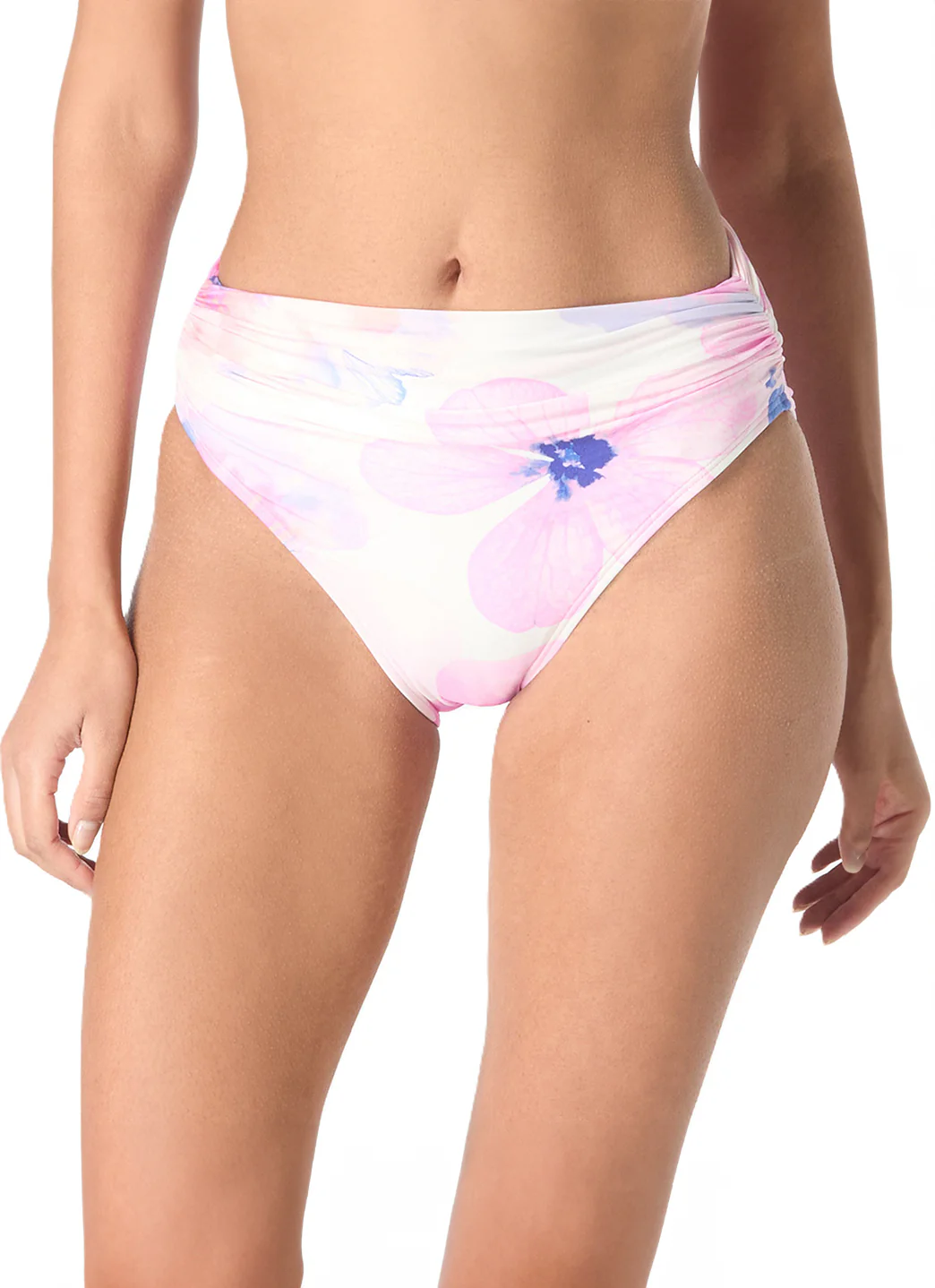 Carmen Marc Valvo Women's Floral Escape Ruched Bikini Bottom - Image 2