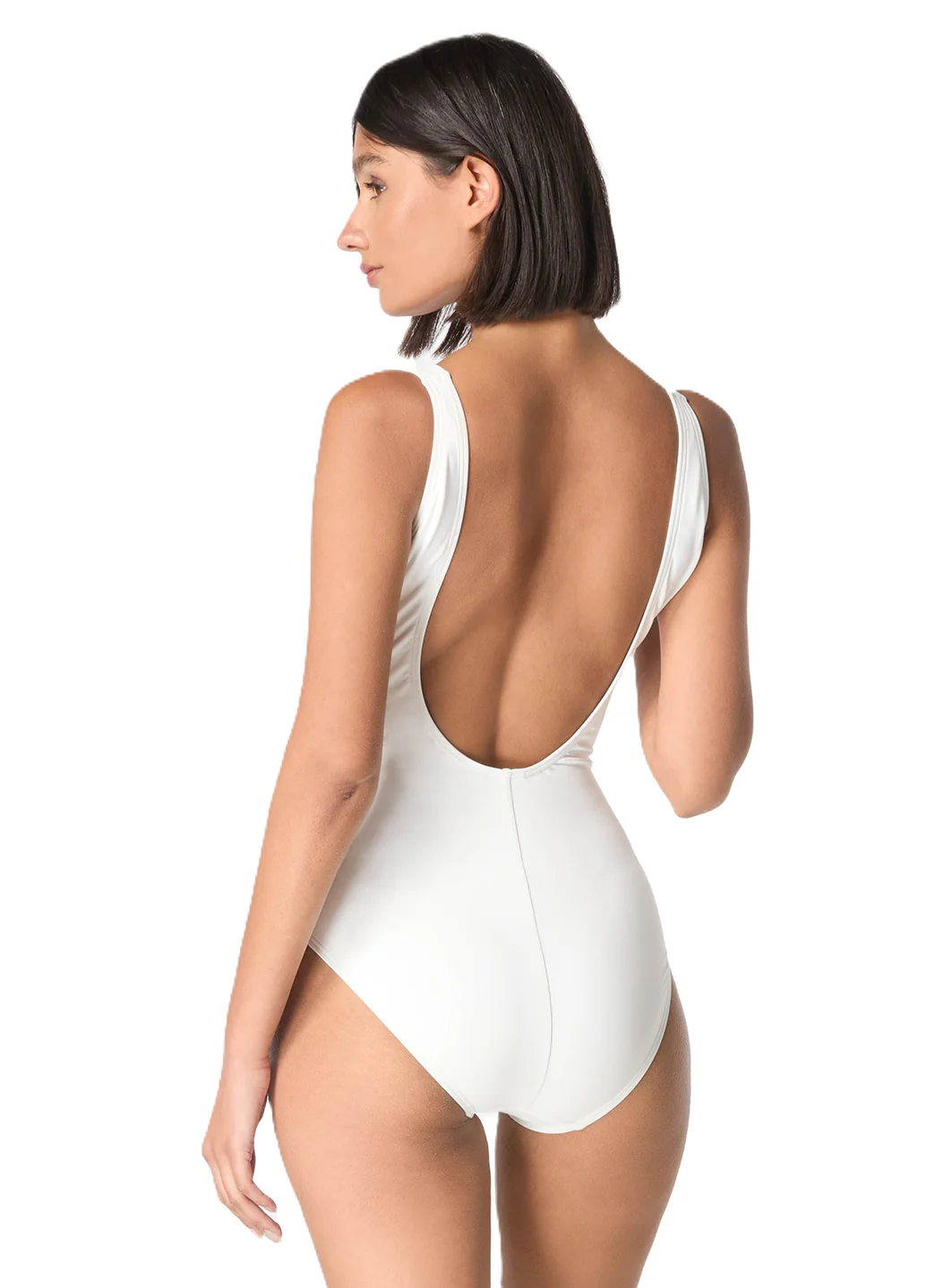 Carmen Marc Valvo Women's Pearl Paradise Scoop Neck One Piece Swimsuit - Image 4