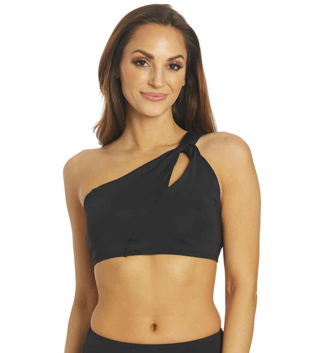 Carmen Marc Valvo Women's Twisted Tides One Shoulder Cut Out Bikini Top - Image 9