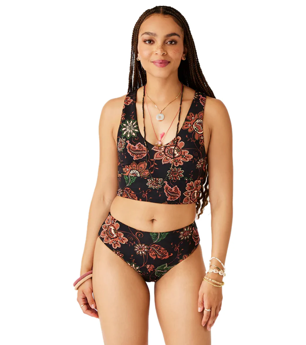 Carve Designs Women's Pipa Mid Rise Cheeky Reversible Bikini Bottom - Image 4