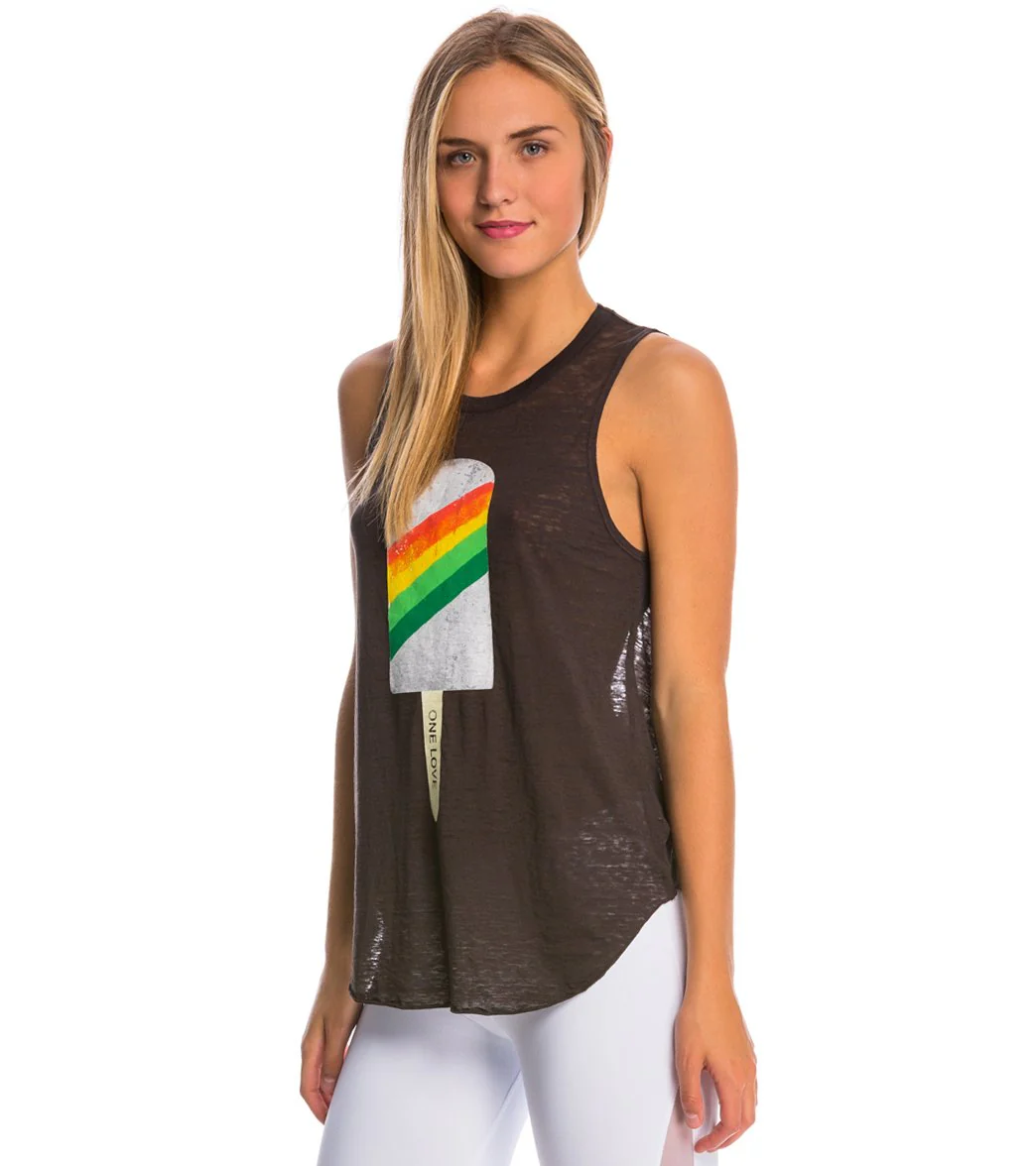 Chaser Rasta Popsicle Yoga Shirt - Image 2