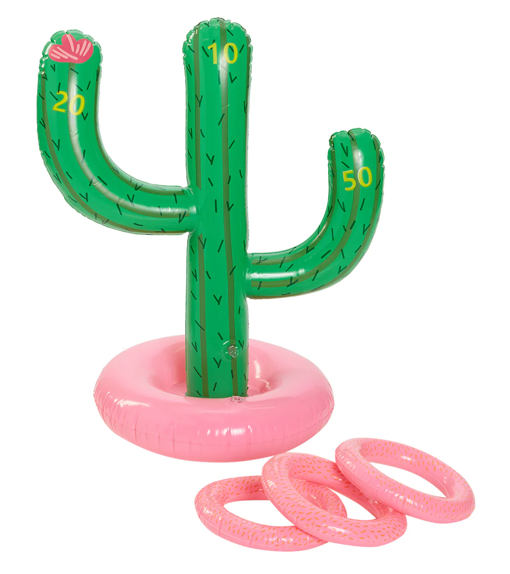 ClubSwim Cactus Inflatable Ring Toss Game