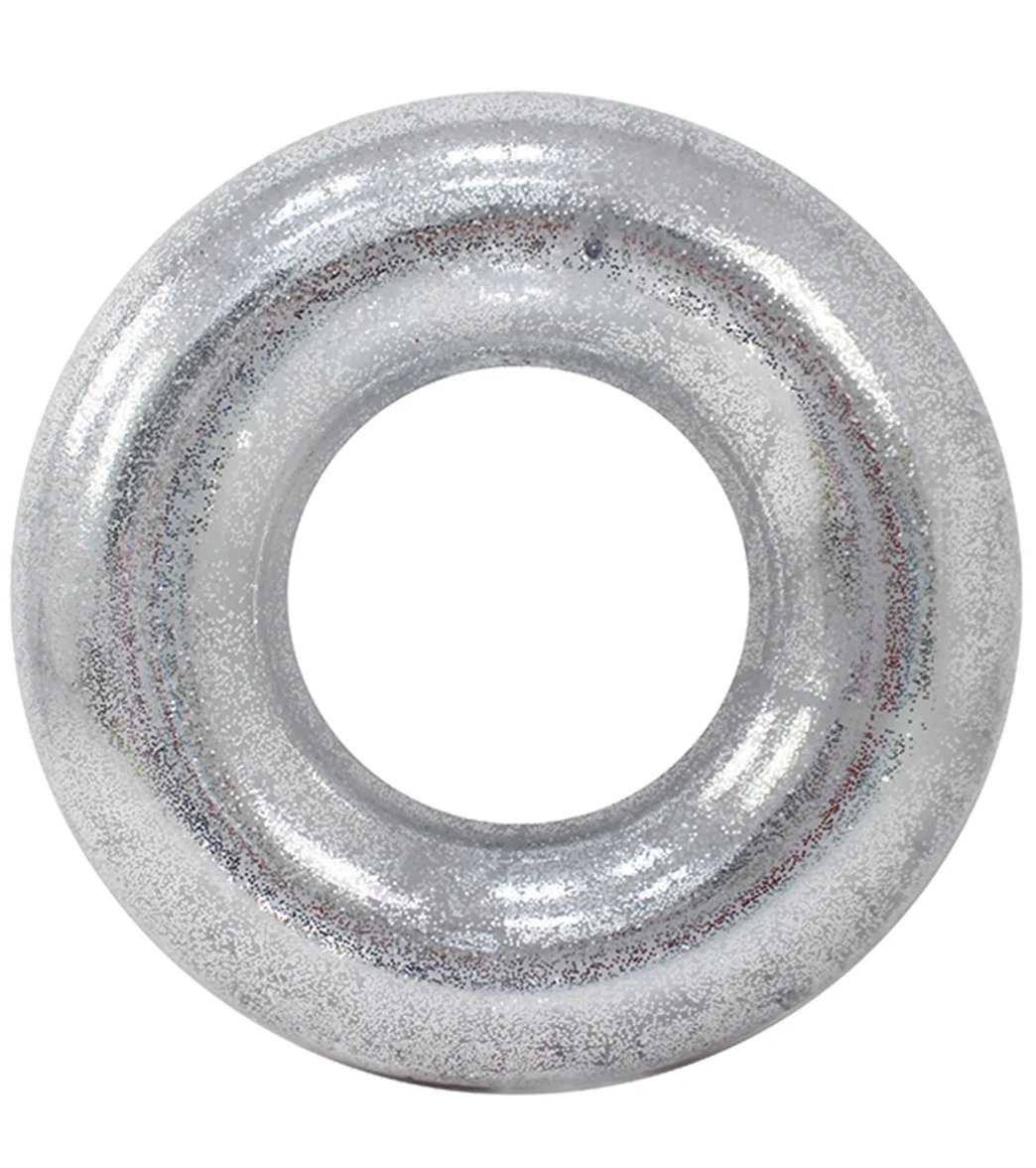 ClubSwim Deluxe Inflatable Pool Swim Tube with Holographic Glitter 41" - Image 4