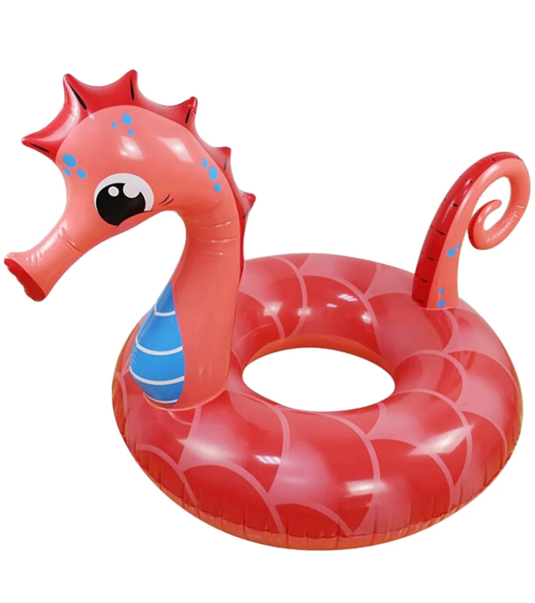 ClubSwim Sea Horse Inflatable Pool Swim Float Tube 54"