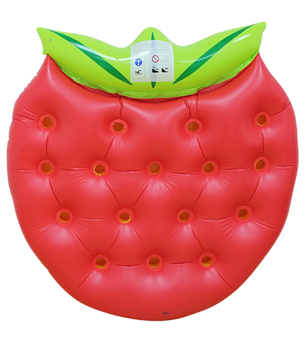 ClubSwim Strawberry Inflatable Pool Float Lounger 64" - Image 2