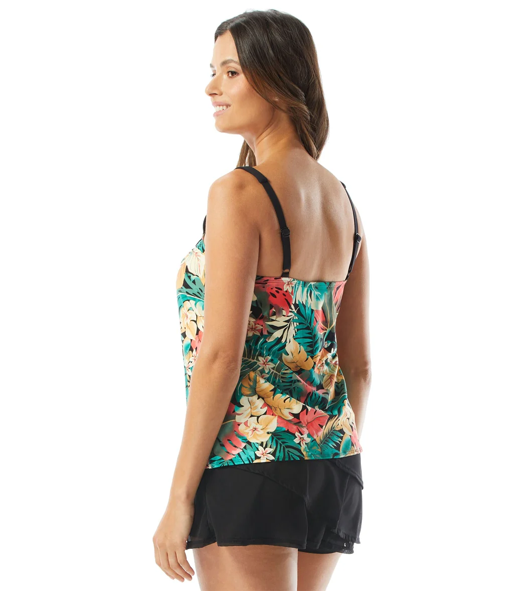 Coco Reef Women's Passion Flower Ultra Fit Bra Sized Tankini Top (C/D/DD/E/F Cup) - Image 2