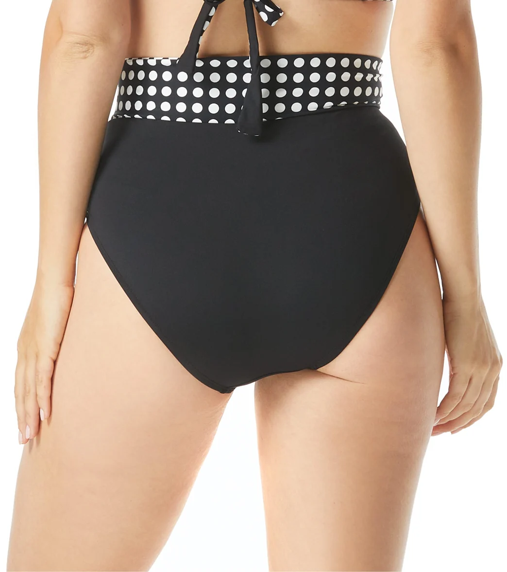 Coco Reef Women's Riviera Dot Curve Tie High Waist Bikini Bottom - Image 3