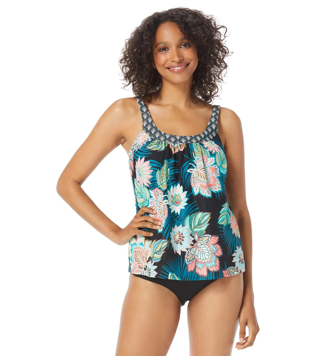 Coco Reef Women's Tropical Lotus Ultra Fit Bra Sized Tankini Top (C/D/DD/E/F Cup) - Image 4