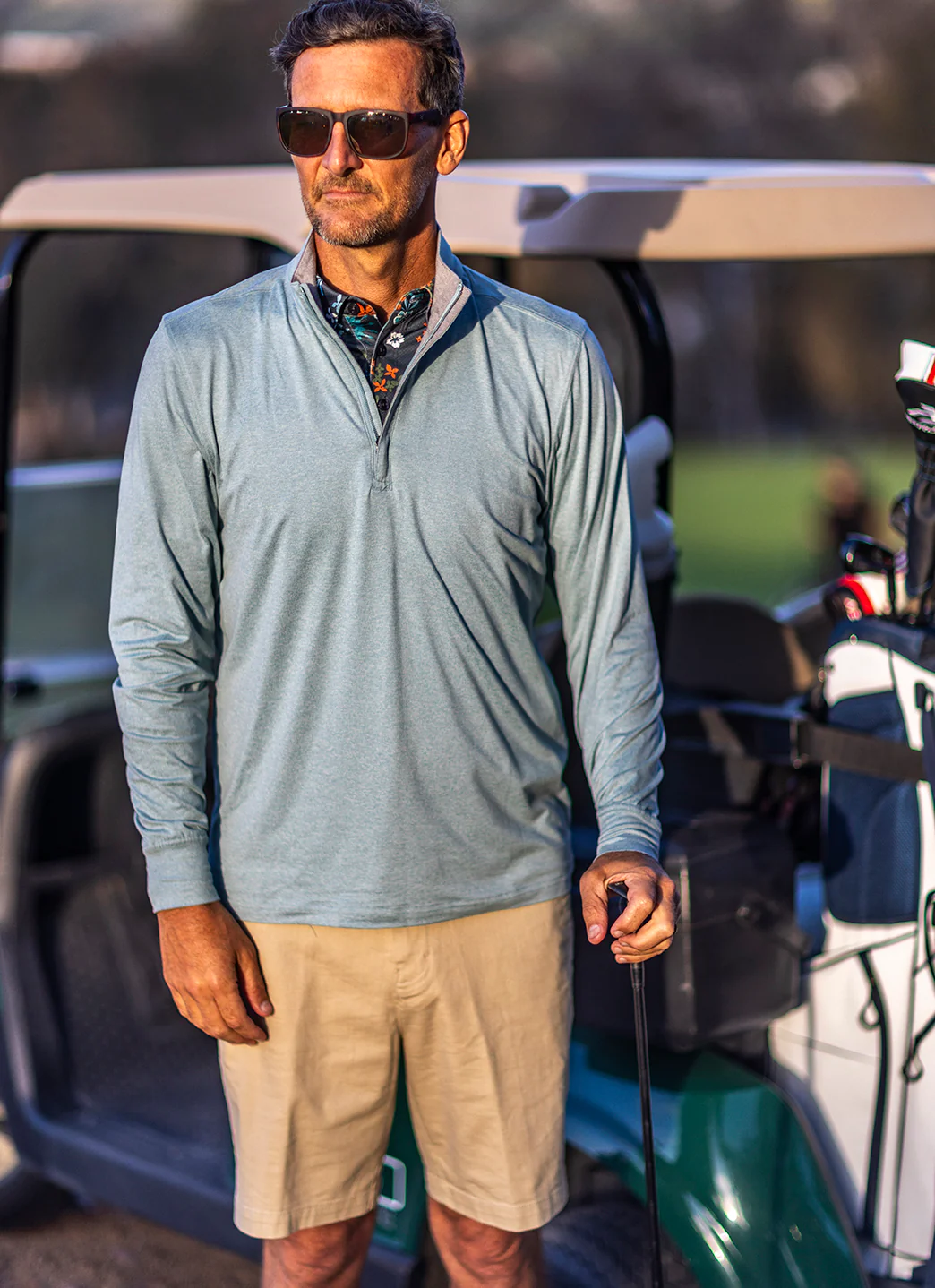 Cova by Jantzen Men's 19th Hole Long Sleeve UPF 50 Performance Swim Shirt - Image 7