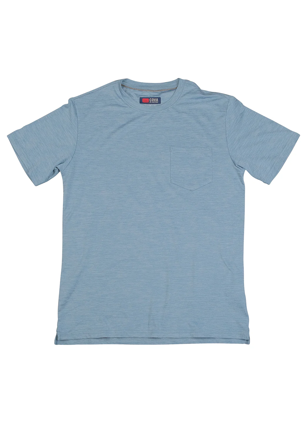 Cova by Jantzen Men's Crewless Heathered shorts Sleeve UPF 30 Performance Shirt - Image 16