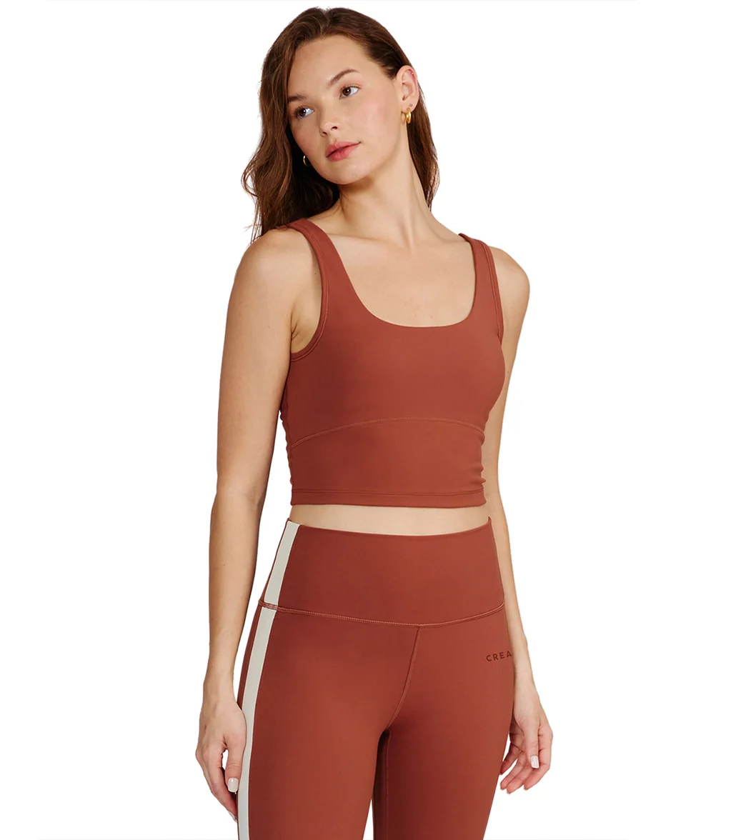 Cream Yoga Ali Bra Tank - Image 2