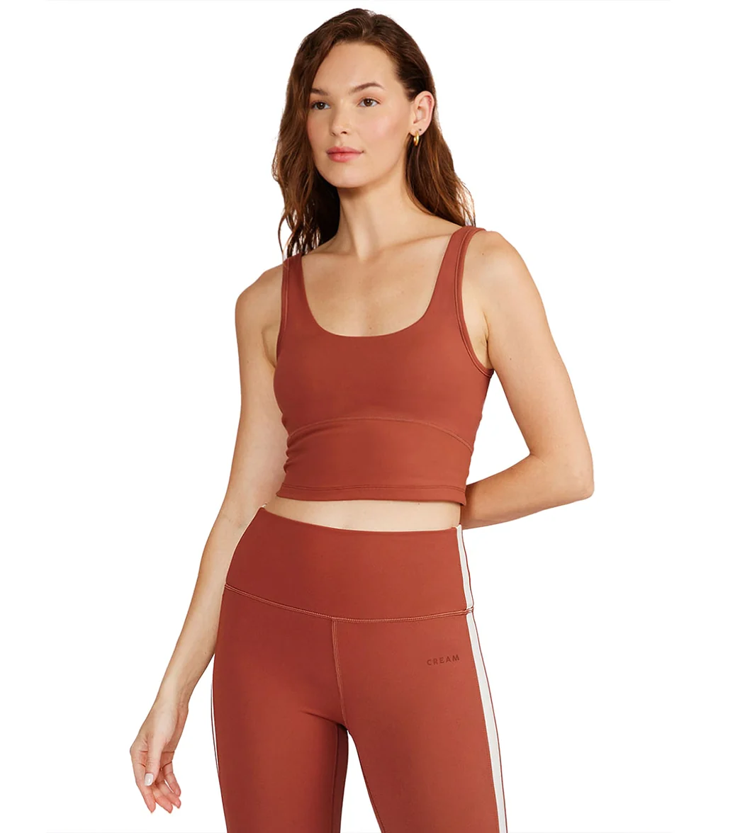 Cream Yoga Ali Bra Tank - Image 5