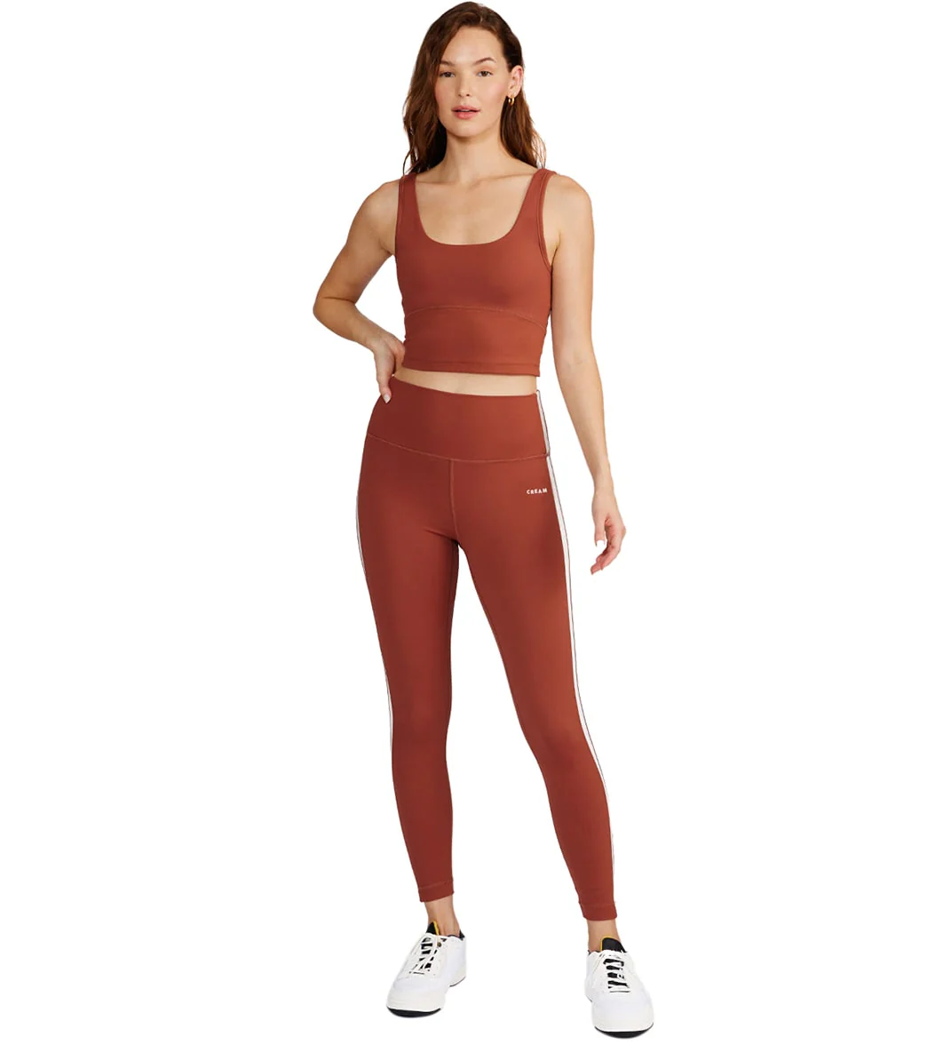Cream Yoga Hana 7/8 Side Stripe Legging - Image 10