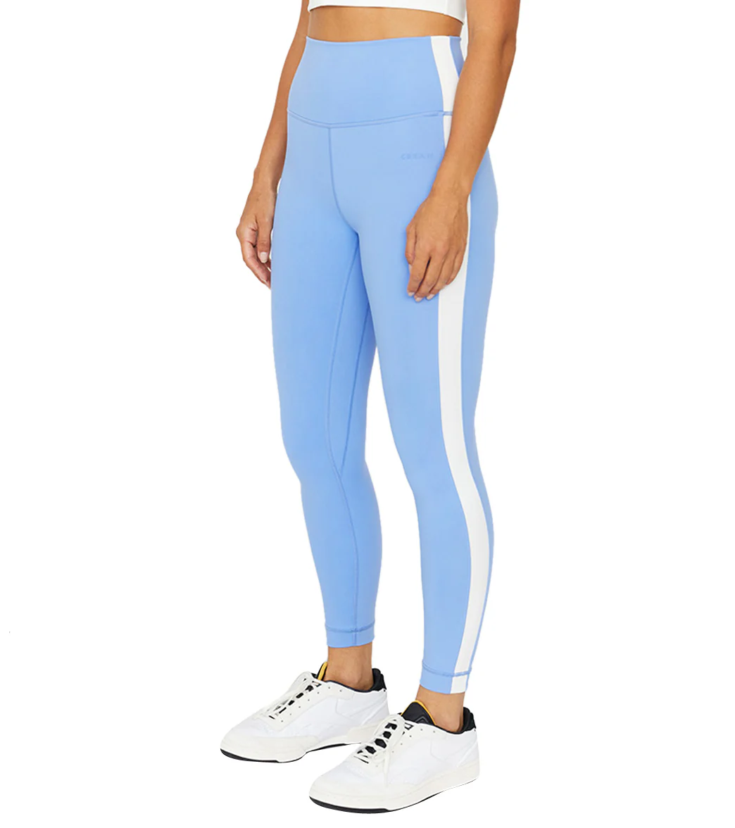 Cream Yoga Hana 7/8 Side Stripe Legging - Image 6