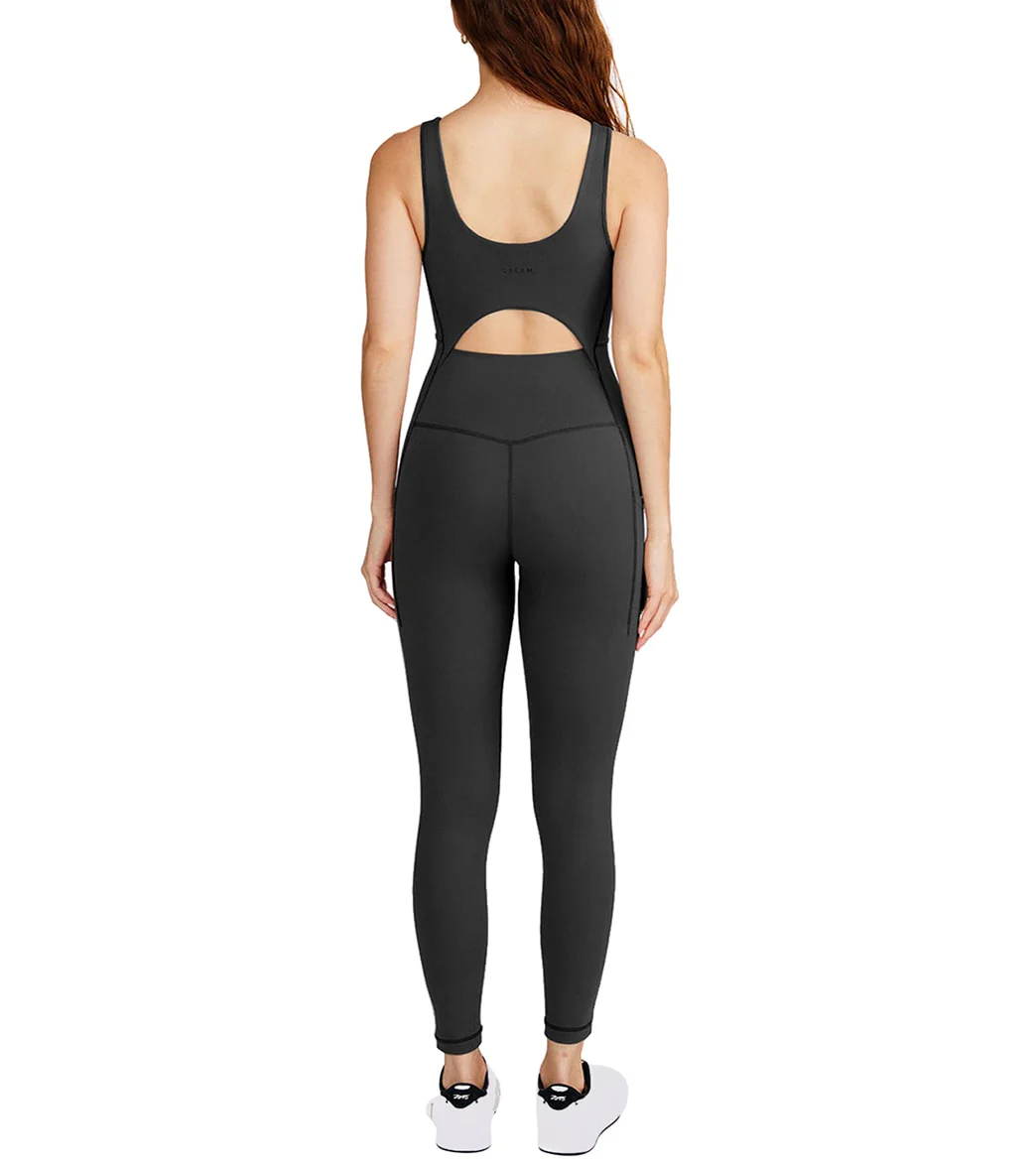 Cream Yoga Heather Jumpsuit - Image 9