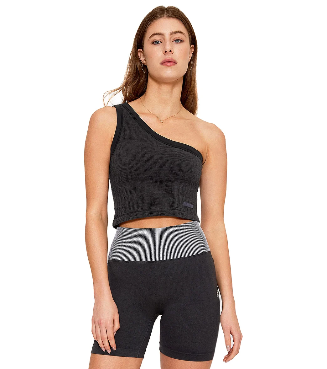 Cream Yoga Joy Tank Bra (One Shoulder) - Image 6