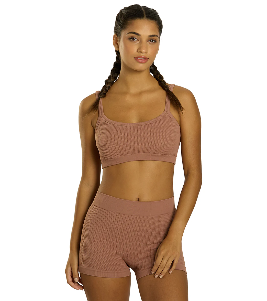Cream Yoga Kelly Bra and Lynn Short Set - Image 11