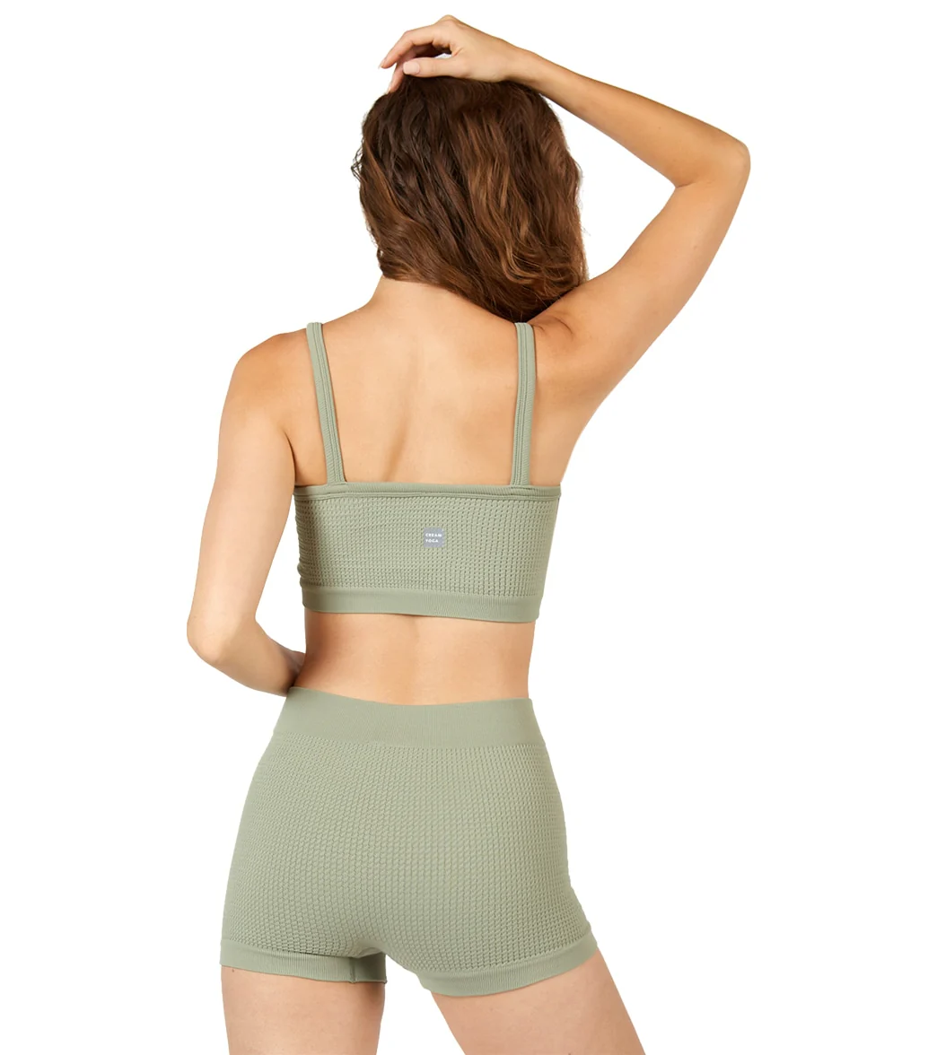 Cream Yoga Kelly Bra and Lynn Short Set - Image 2
