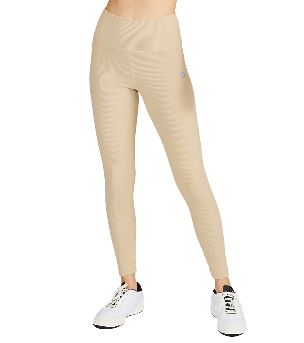 Cream Yoga Nancy Ribbed Legging - Image 5