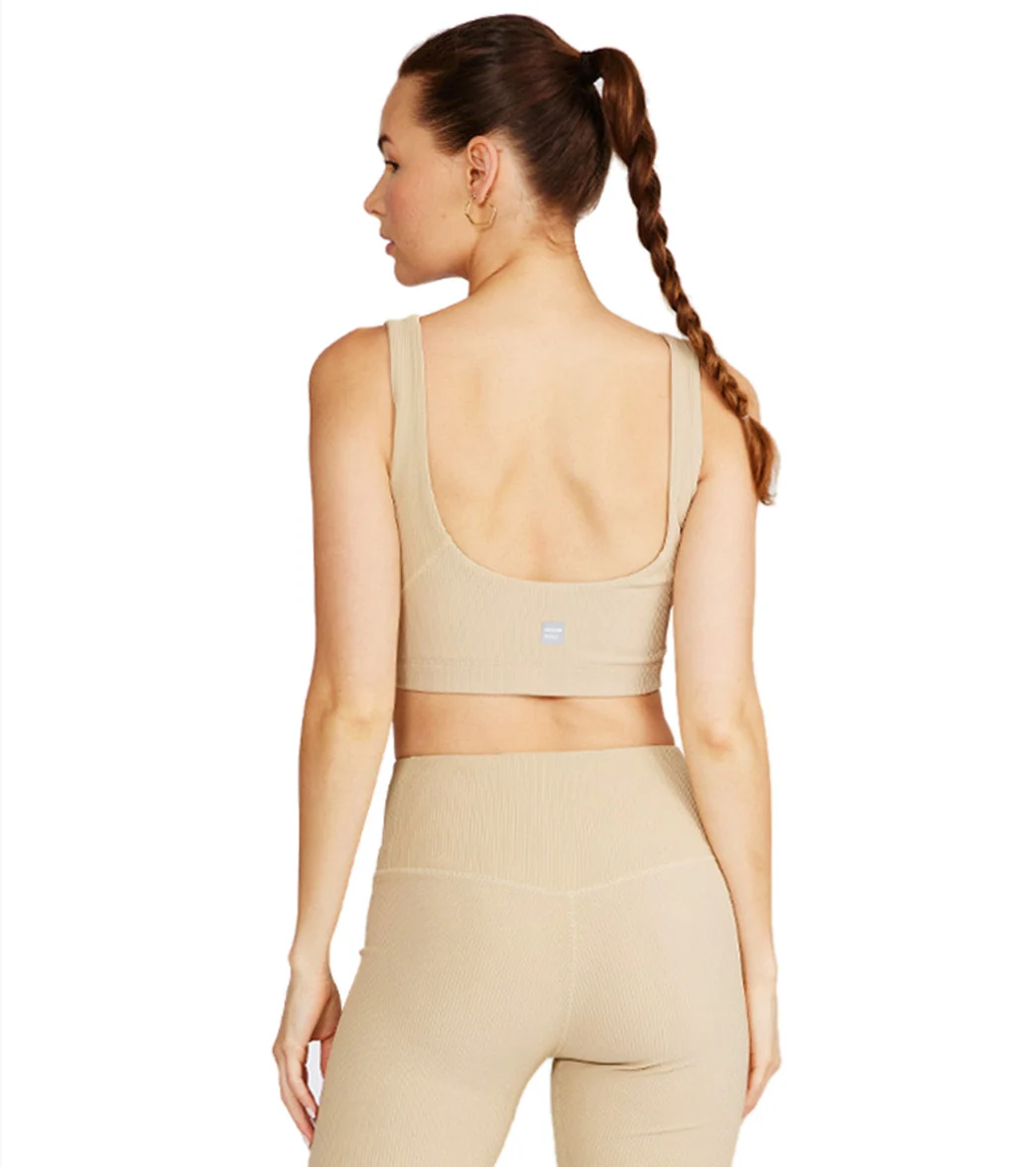 Cream Yoga Venesa Bustier Bra - Image 4