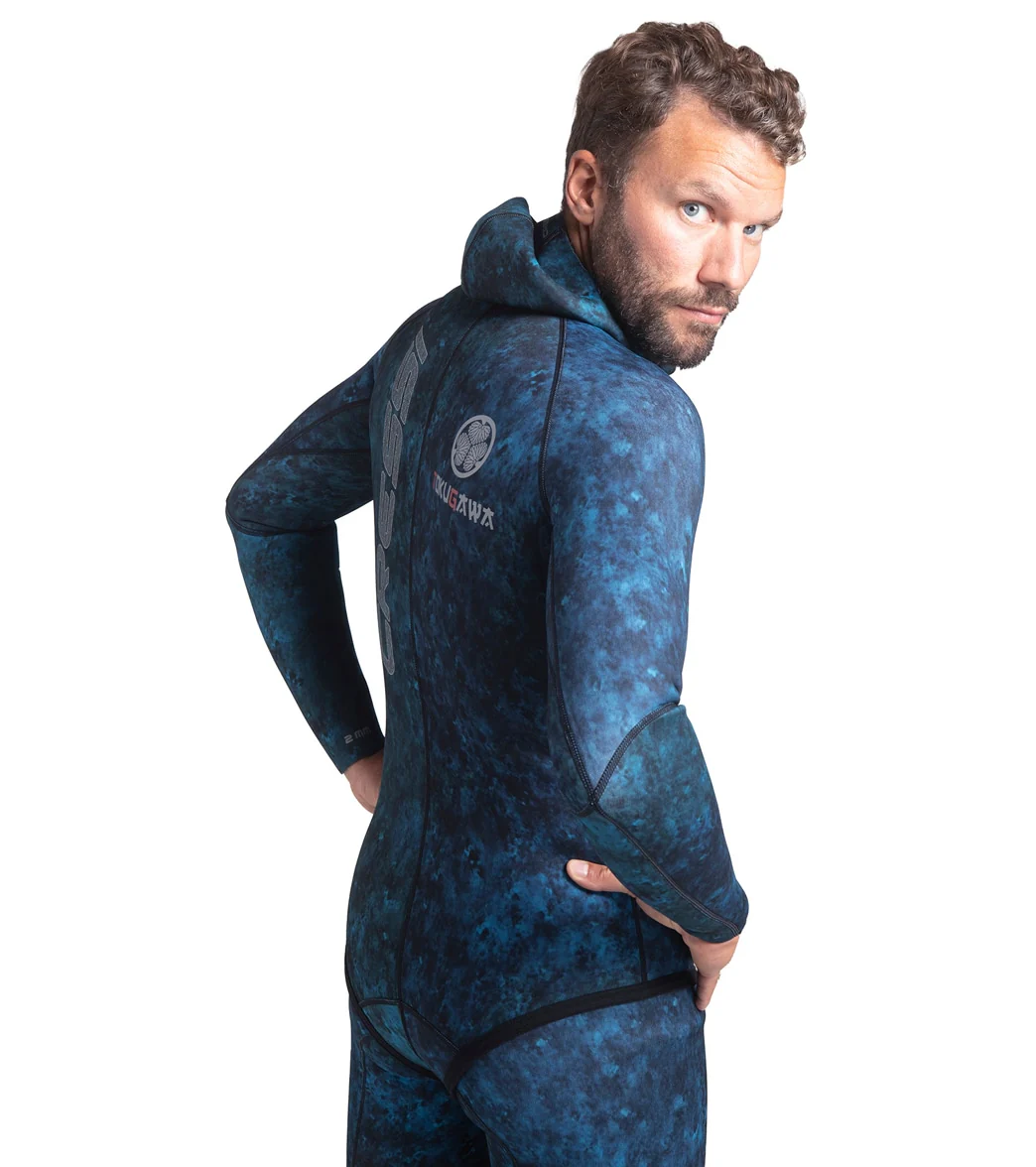 Cressi 3.5mm Tokugawa Open Cell Hooded Two Piece Wetsuit - Image 4