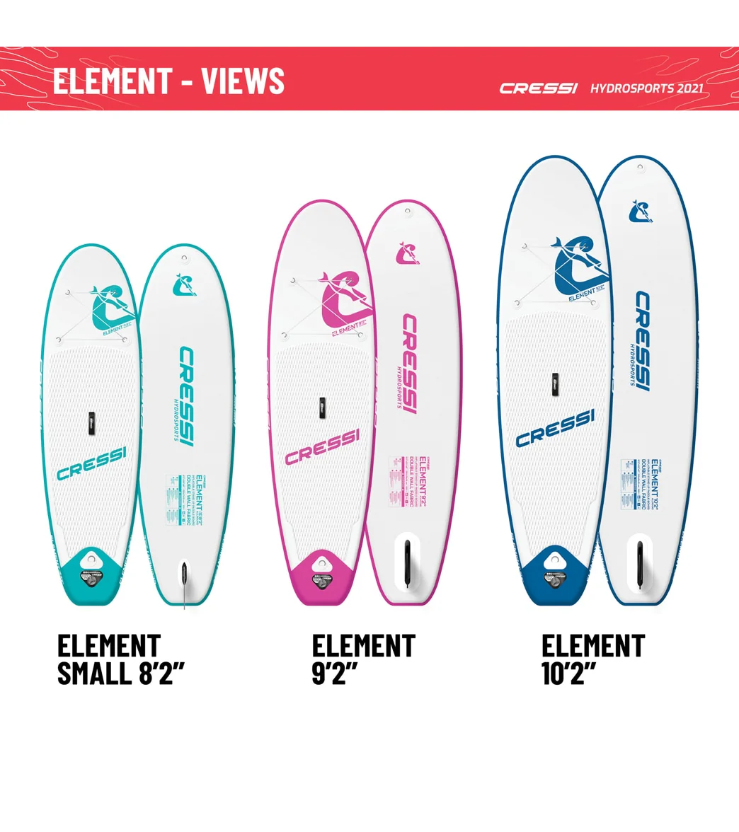 Cressi Element Small All Around 8’2’’ Inflatable SUP Set - Image 10