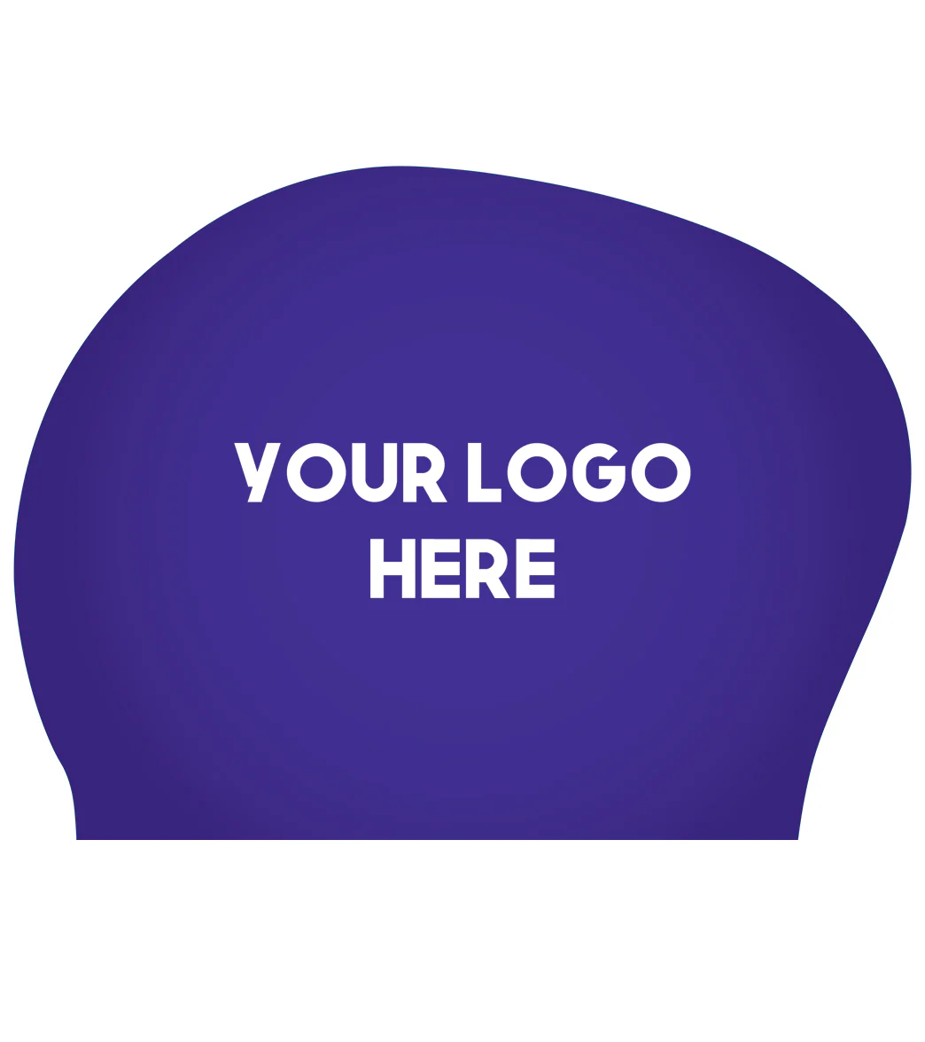 Custom Long Hair Silicone Swim Cap - Image 46