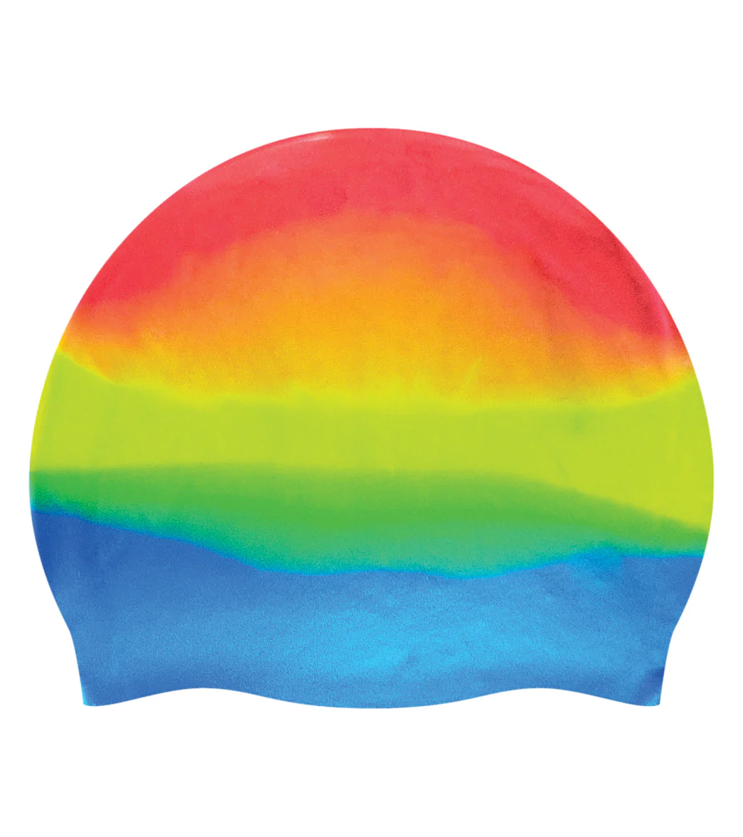 Custom Multicolor Silicone Swim Caps - Image 32