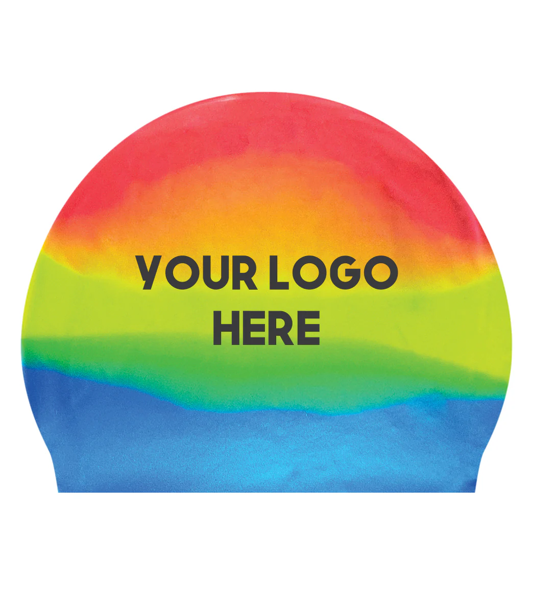 Custom Multicolor Silicone Swim Caps - Image 35