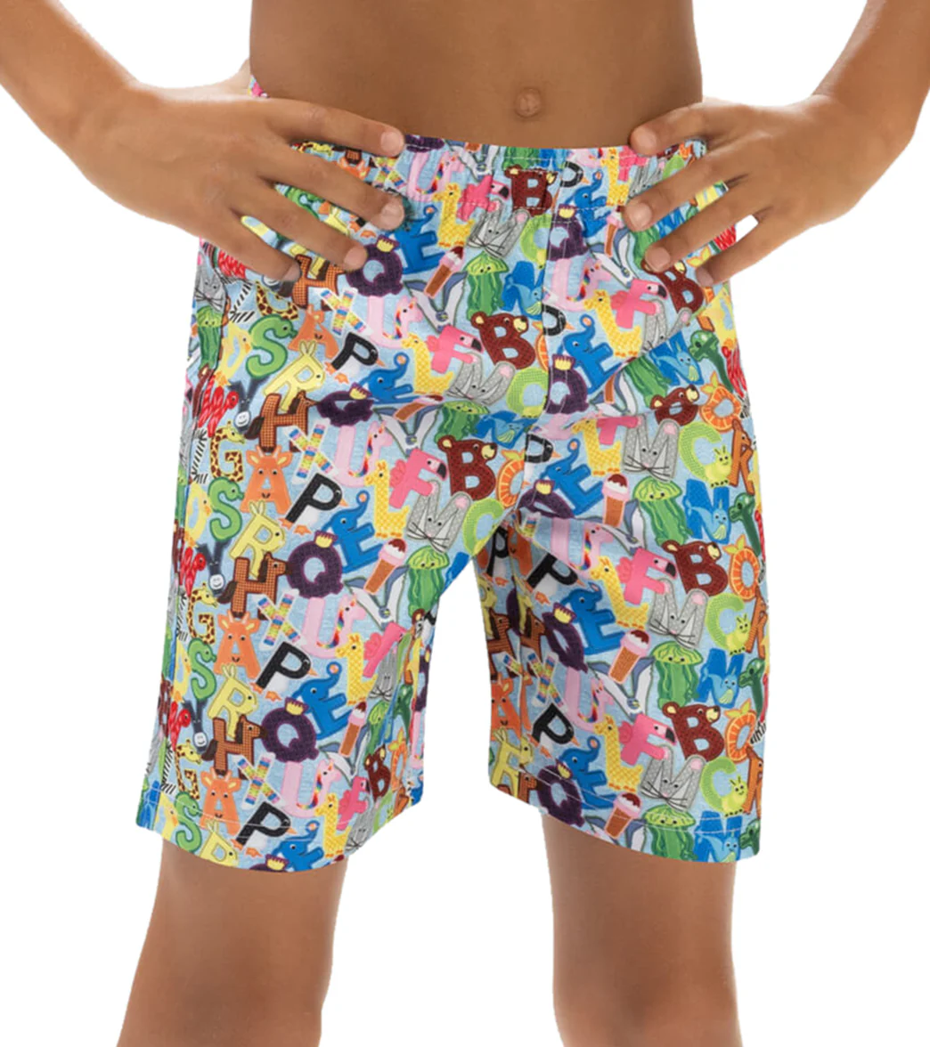 Doflin Boys' Printed Elastic Waist Swim Trunks (Toddler, Little Kid) - Image 6