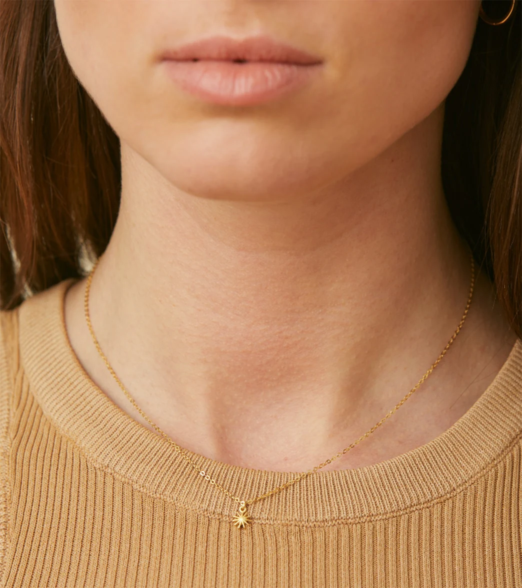 Dogeared Make a Wish Petite Starburst Necklace