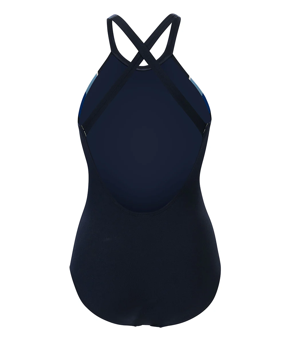 Dolfin Aquashape Women's Color Block High Neck One Piece Swimsuit - Image 5