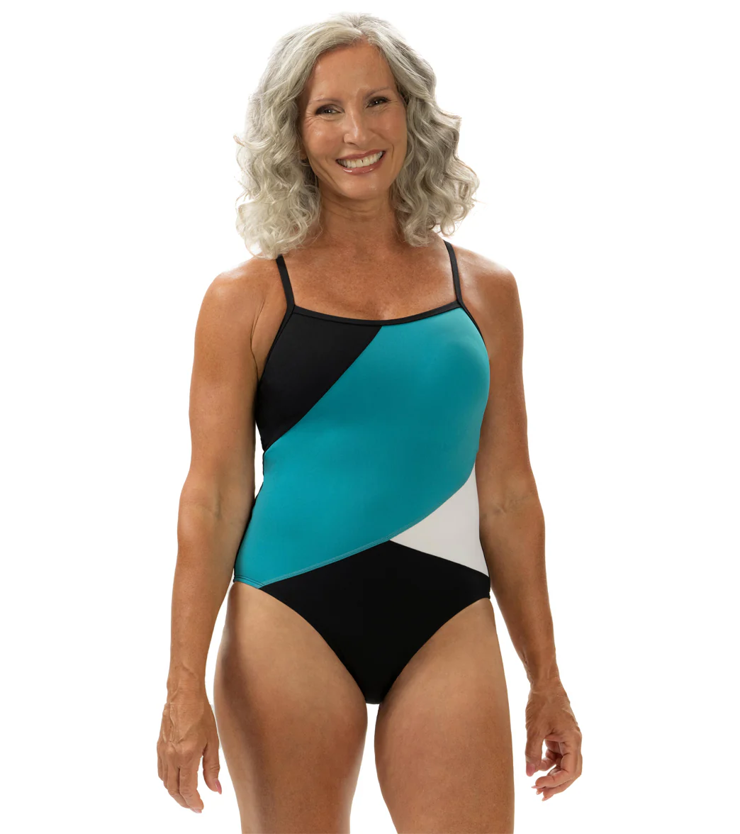 Dolfin Aquashape Women's Color Block Moderate One Piece Swimsuit - Image 12
