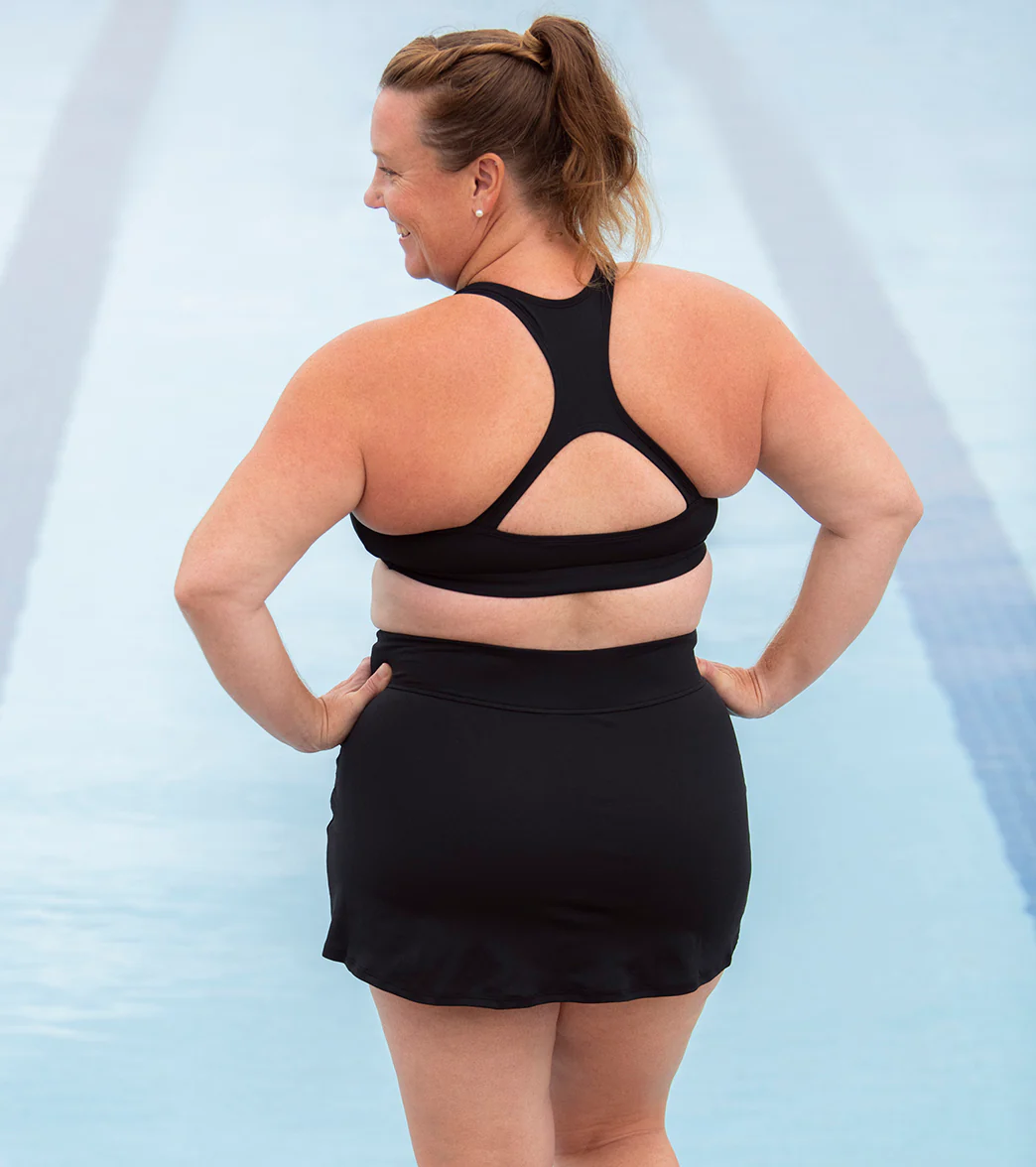 Dolfin Aquashape Women's High Waisted Wrap Front Swim Skort - Image 11