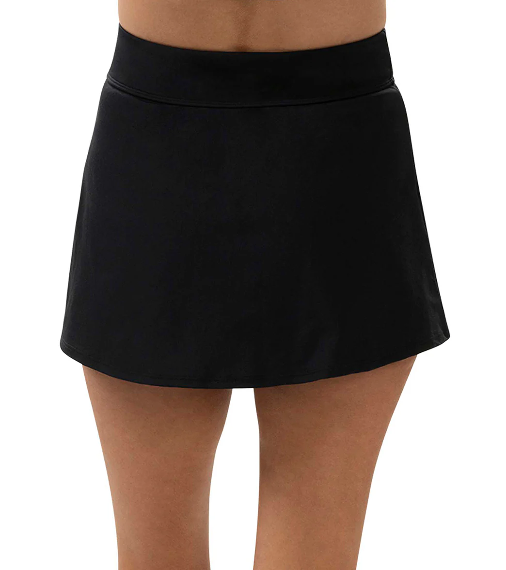 Dolfin Aquashape Women's High Waisted Wrap Front Swim Skort - Image 3