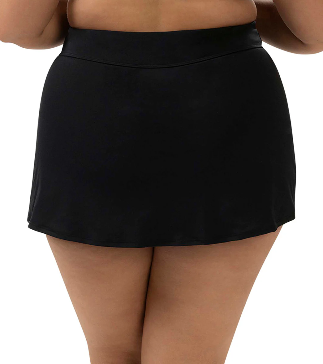 Dolfin Aquashape Women's High Waisted Wrap Front Swim Skort - Image 6
