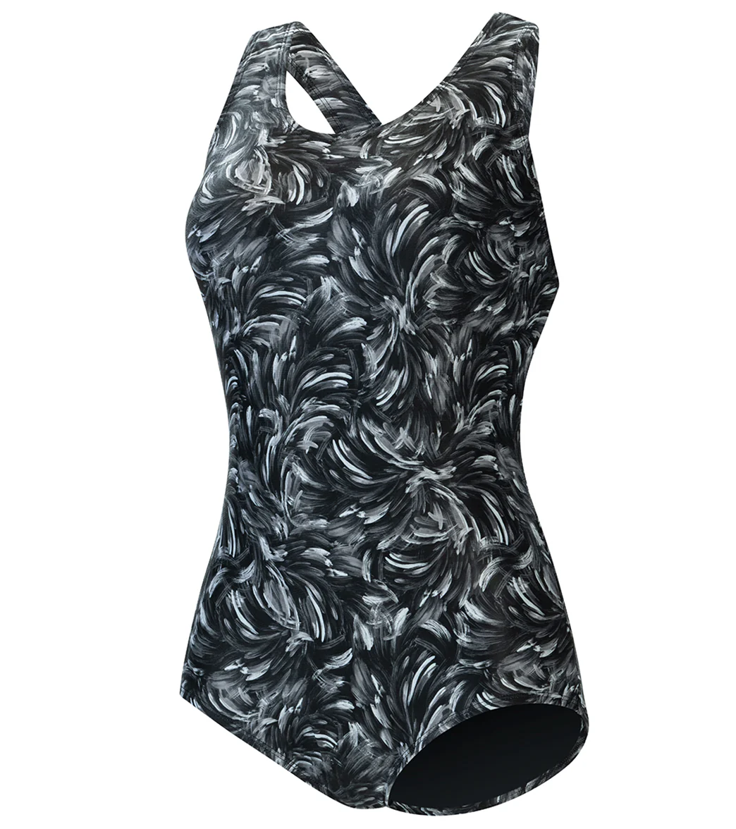 Dolfin Aquashape Women's Print Conservative One Piece Swimsuit - Image 5