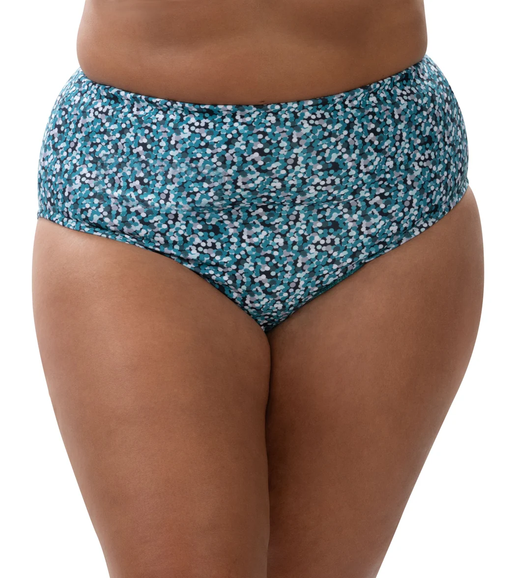 Dolfin Aquashape Women's Printed High Waisted Bikini Bottom - Image 4