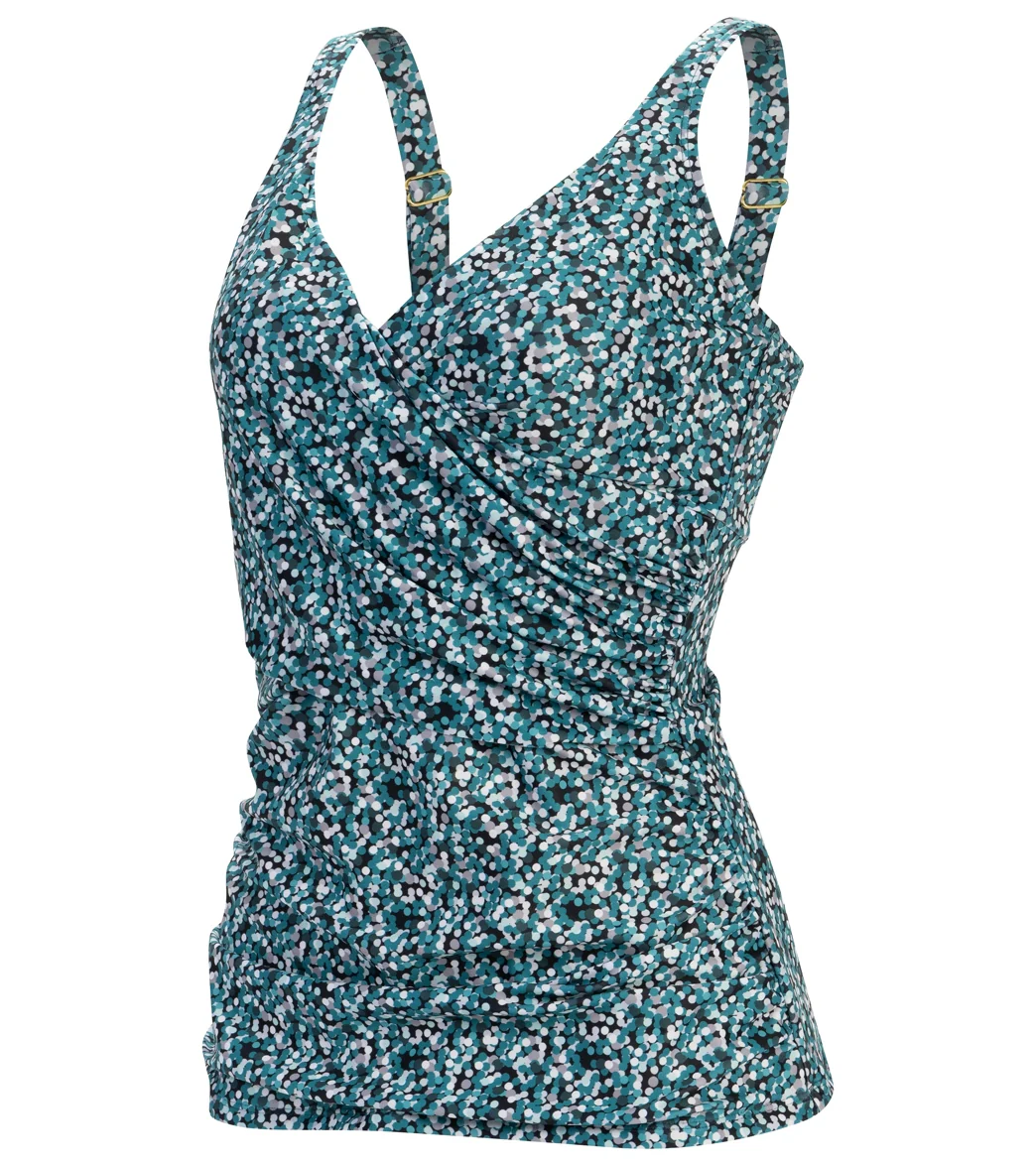 Dolfin Aquashape Women's Printed Wrap Tankini Top - Image 7